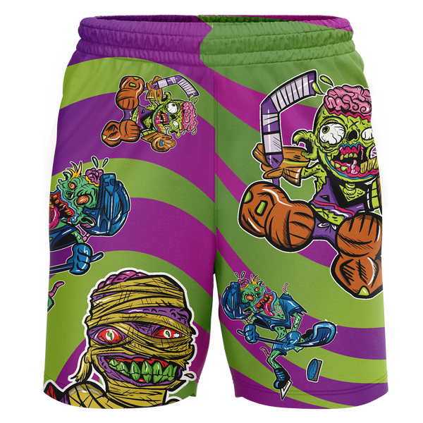 Zombie Adult Workout Wear Shorts