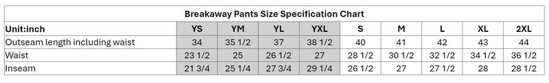 Black Bear National Academy Breakaway Adult Jogger Pants