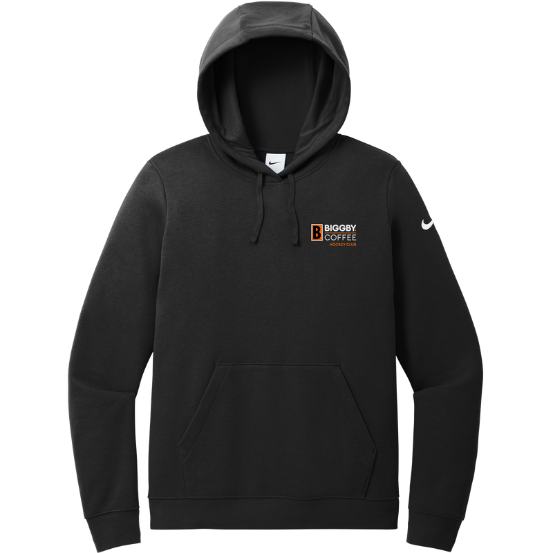 Biggby Coffee Hockey Club Nike Women's Club Fleece Sleeve Swoosh Pullover Hoodie