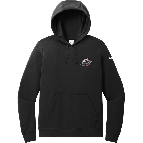 Allegheny Badgers Nike Women's Club Fleece Sleeve Swoosh Pullover Hoodie