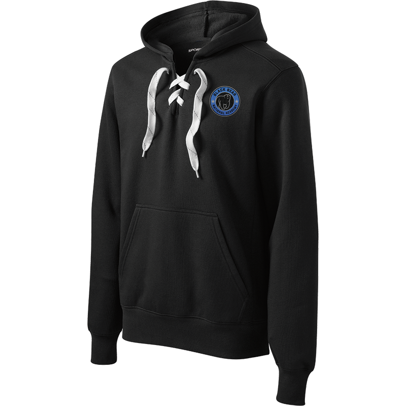 Black Bear National Academy Lace Up Pullover Hooded Sweatshirt