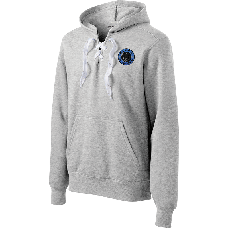 Black Bear National Academy Lace Up Pullover Hooded Sweatshirt